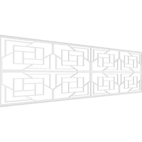 Ekena Millwork Set of Four Panels for 94 1/2"W x 28 1/4"H Loveland Fretwork Wainscot Wall Paneling WPKP14X01X47LLD - main